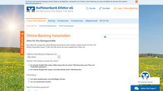 
                            5. Raiffeisenbank Eifeltor eG Online-Banking freischalten