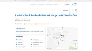 
                            8. Raiffeisenbank Emsland-Mitte eG, Hauptstelle Klein Berßen,Sögeler ...