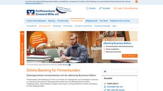 
                            3. Raiffeisenbank Emsland-Mitte eG Online-Banking Firmenkunden