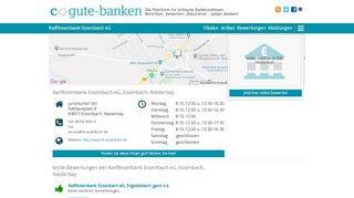 
                            10. Raiffeisenbank Essenbach eG: Bewertungen, Öffnungszeiten ...