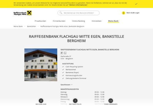 
                            1. Raiffeisenbank Flachgau Mitte eGen, Bankstelle Bergheim