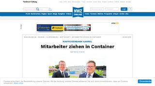 
                            13. Raiffeisenbank Garrel: Mitarbeiter ziehen in Container - NWZonline