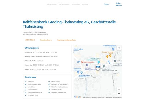 
                            8. Raiffeisenbank Greding-Thalmässing eG, Geschäftsstelle ...