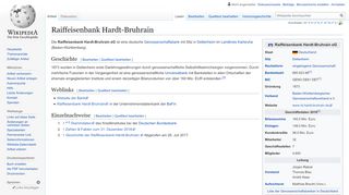 
                            11. Raiffeisenbank Hardt-Bruhrain – Wikipedia