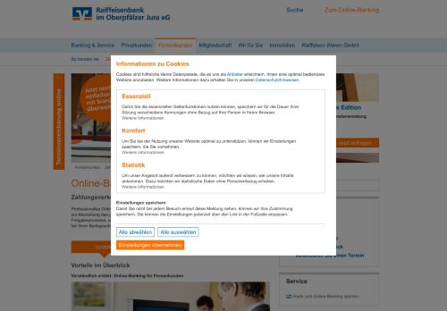 
                            3. Raiffeisenbank Hemau-Kallmünz eG Online-Banking Firmenkunden ...