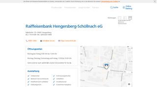 
                            8. Raiffeisenbank Hengersberg-Schöllnach eG,Bahnhofstr. 20 ...