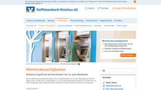 
                            7. Raiffeisenbank Hirschau eG Mehrkontenverfügbarkeit