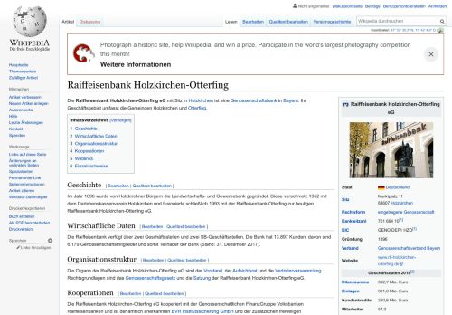 
                            6. Raiffeisenbank Holzkirchen-Otterfing – Wikipedia
