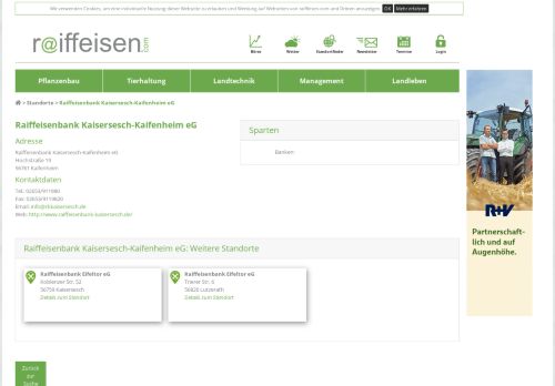 
                            8. Raiffeisenbank Kaisersesch-Kaifenheim eG « Raiffeisen-Standort ...