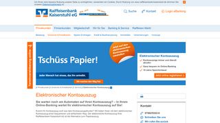 
                            7. Raiffeisenbank Kaiserstuhl eG Elektronischer Kontoauszug BIC ...