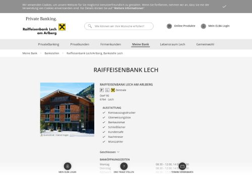 
                            1. Raiffeisenbank Lech/Arlberg, Bankstelle Lech