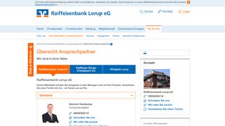 
                            13. Raiffeisenbank Lorup eG Ansprechpartner der Raiffeisenbank Lorup eG