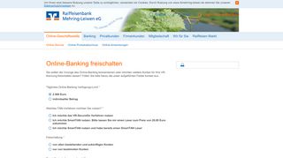 
                            5. Raiffeisenbank Mehring-Leiwen eG Online-Banking freischalten