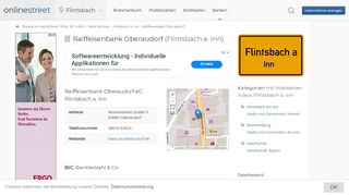 
                            6. Raiffeisenbank Oberaudorf in Flintsbach a. Inn: BIC für Bankleitzahl ...