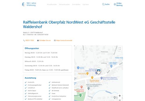 
                            7. Raiffeisenbank Oberpfalz NordWest eG Geschäftsstelle Waldershof ...