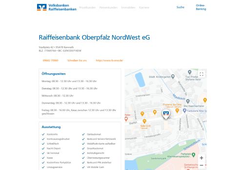 
                            6. Raiffeisenbank Oberpfalz NordWest eG,Stadtplatz 42 - Volksbank ...