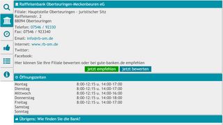 
                            10. Raiffeisenbank Oberteuringen-Meckenbeuren eG, 88094 ...