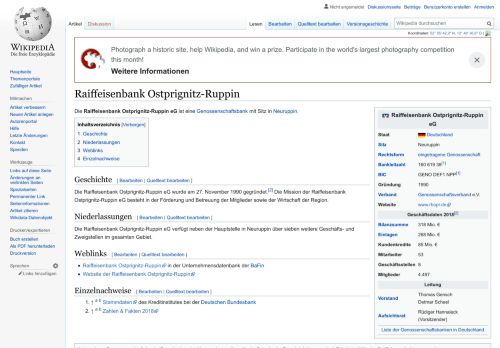 
                            7. Raiffeisenbank Ostprignitz-Ruppin – Wikipedia