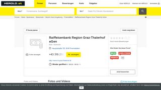 
                            6. Raiffeisenbank Region Graz-Thalerhof eGen in 8141 Premstätten ...