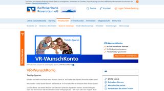
                            10. Raiffeisenbank Rosenstein eG VR-WunschKonto