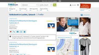 
                            11. ▷ Raiffeisenbank Rupertiwinkel eG Geschäftsstelle Laufen |