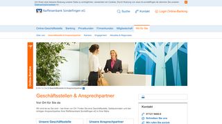 
                            6. Raiffeisenbank Sondelfingen eG Geschäftsstelle Ansprechpartner