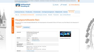 
                            4. Raiffeisenbank Straubing eG Hauptgeschäftsstelle Rain