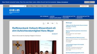
                            12. Raiffeisenbank Volkach-Wiesentheid eG ehrt Aufsichtsratsmitglied ...