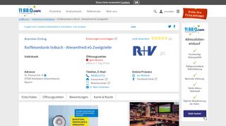 
                            13. ▷ Raiffeisenbank Volkach - Wiesentheid eG Zweigstelle | Tel. (09381 ...
