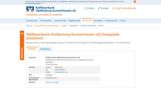 
                            3. Raiffeisenbank Weißenburg-Gunzenhausen eG Zweigstelle Gnotzheim