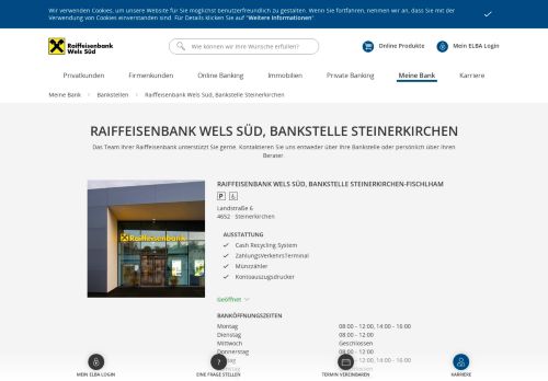
                            13. Raiffeisenbank Wels Süd, Bankstelle Steinerkirchen