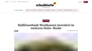 
                            13. Raiffeisenbank Westhausen investiert in weiteren Netto-Markt