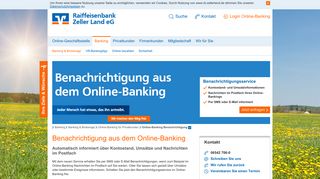 
                            9. Raiffeisenbank Zeller Land eG Online-Banking Benachrichtigung