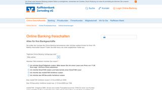 
                            4. Raiffeisenbank Zorneding eG Online-Banking freischalten