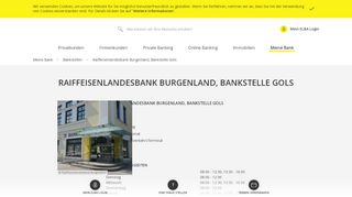 
                            5. Raiffeisenlandesbank Burgenland, Bankstelle Gols