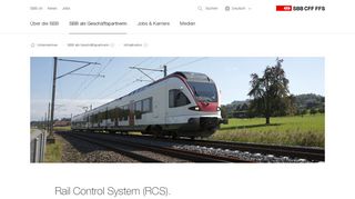 
                            5. Rail Control System (RCS) | SBB