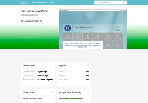 
                            7. Rail Karmik Seva Portal - Sur.ly