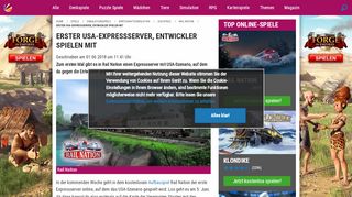 
                            10. Rail Nation: Erster USA-Expressserver, Entwickler spielen mit ...