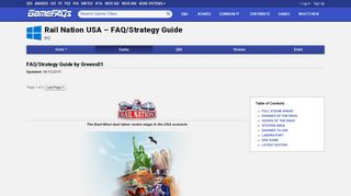 
                            10. Rail Nation USA FAQ/Strategy Guide for PC by Greens01 - GameFAQs