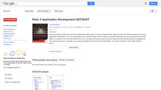 
                            11. Rails 4 Application Development HOTSHOT