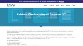 
                            9. Rails basic API authentication with Sorcery and JWT - TangoSource