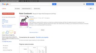 
                            13. Rails Cookbook: Recipes for Rapid Web Development with Ruby - Resultado de la Búsqueda de libros de Google