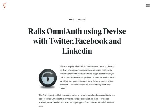 
                            7. Rails OmniAuth using Devise with Twitter, Facebook and Linkedin ...