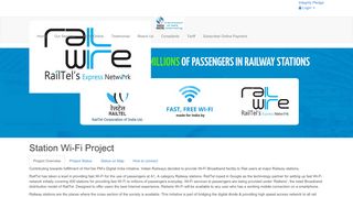 
                            9. Railwire wifi stations project | free wi-fi