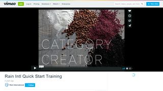 
                            10. Rain Intl Quick Start Training on Vimeo