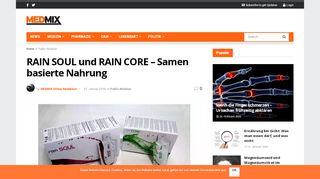 
                            6. RAIN SOUL und RAIN CORE – Samen basierte Nahrung - MedMix