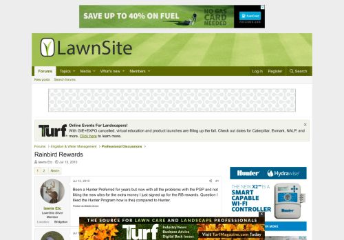 
                            10. Rainbird Rewards | LawnSite