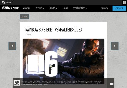 
                            12. RAINBOW SIX SIEGE – VERHALTENSKODEX - Ubisoft