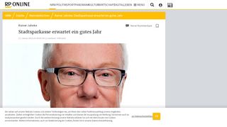 
                            11. Rainer Jahnke: Stadtsparkasse erwartet ein gutes Jahr - RP Online