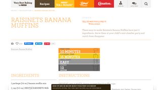 
                            8. Raisinets Banana Muffins - Very Best Baking